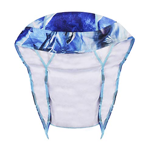 PURFUN Men Women Breathable Cycling Bandana Headscarf Adjustable Sweat Wicking Quick Dry Mesh Head Scarf Wrap Liner Skull Cap - color: Tj-mc-10