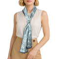 RIIQIICHY Hair Scarf for Women Like Silk Scarves Headband Neck Scarfs Twilly Purse Accessories - color: C024