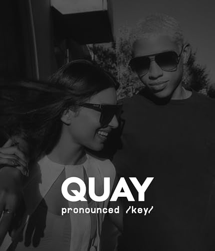 QUAY Ever After Oversized Sunglasses, Cat Eye Sunglasses With UV Protected Lenses, Designer Shades For Women - color: Matte Black/Smoke
