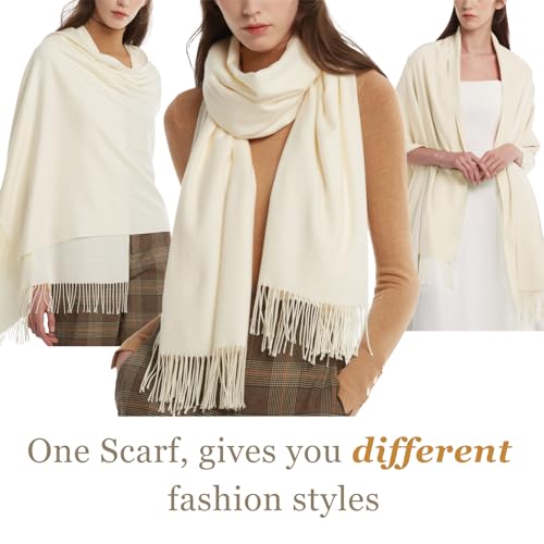 FURTALK Pashmina Shawl Wraps for Women Evening Dresses Blanket Scarves Fashion Scarf Wedding Gifts - color: Green