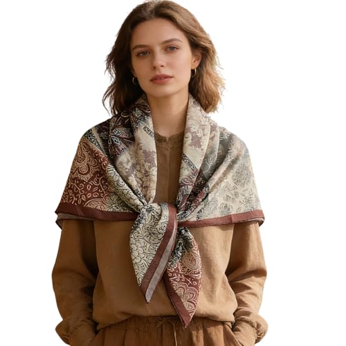 41" Large Square Scarf Hairscarf Fashion Scarves Hair Wrapping Scarfs Night Sleeping Headscarf for Women B06 - color: B0620