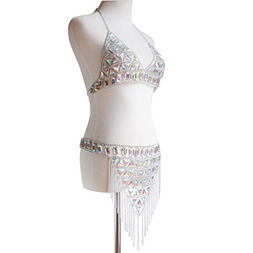 Women's Sexy Suit Body Chain - color: Silvery Color Body Chain Suit-099-2