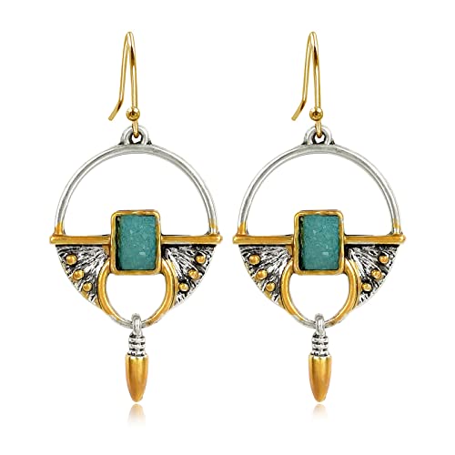 Vintage Boho Earrings 14K Gold Plated Drop Dangle Earrings for Women