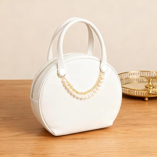 Pearls Charm for Bogg Bag, Accessories for Rubber Beach Bag Tote Handbag Crossbody Shoulder Bag Decoration, With Metal Buckle