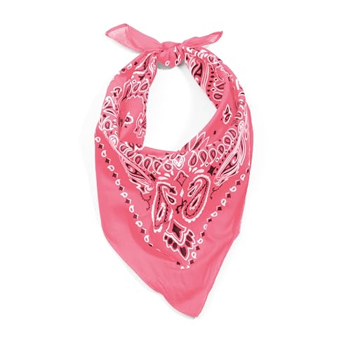 Rothco Trainmen Paisley Bandana - Standard - 22" X 22" - color: Pink