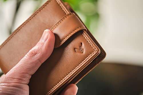 Soft Leather Wallet for Men - Mens Wallet Bifold with Zipper Coin Pocket - Holds Bills, Credit Cards, Coins - Carteras para Hombres Piel - Billeteras de Hombres Cuero Original - RFID Blocking - color: Black - Grey