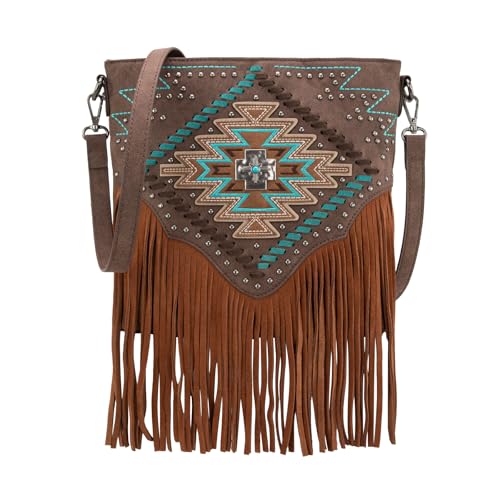 Montana West Western Crossbody Bag Purse for Women - color: Coffee