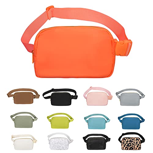 VOROLO Fanny Pack For Women And Men Crossbody Bag Belt Bag with Adjustable Strap Graduation Gifts Orange - color: Orange, style: 1 Pack Fanny Pack