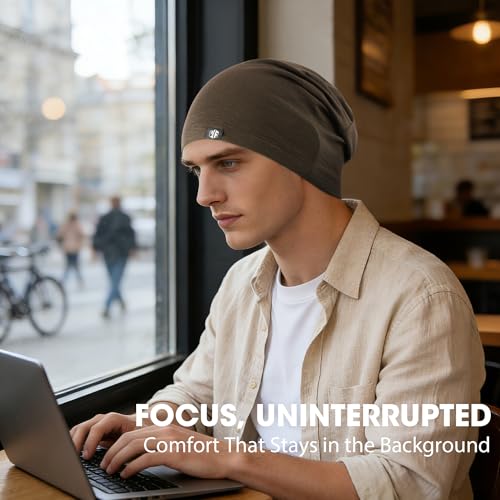 WTACTFUL 3 Pieces Cooling Skull Caps for Men & Women - Soft & Breathable Cycling Cap for Summer - color: Black+white+brown