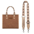 Montana West Wrangler Tote Bag for Women Aztec Western Retro Purse Top Handle Handbags - color: B-aztec-brown