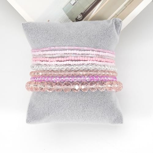 Bohemia Bracelets for Women Vintage Stackable Beads Bracelets Charm Stretch Beach Jewelry - color: Color 12