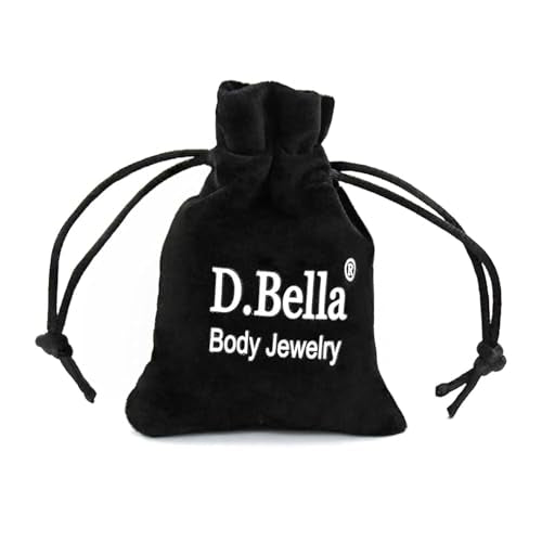 D.Bella Stud Earrings Fake Cubic Zirconia Diamond Earrings for Women Men Silver