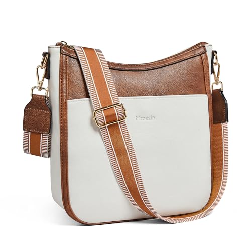 Crossbody Bags for Women Crossbody Purse for Women Vegan Leather Hobo Purses Shoulder Handbags for Daily Travel Work - color: 5-1 Beige