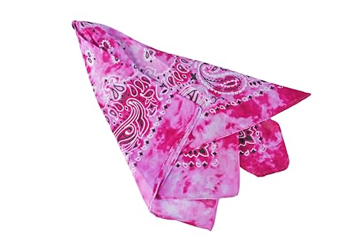 Motique Accessories Modern Tie Dye Bandana - color: Magenta