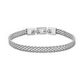 Geoffrey Beene Stainless Steel 6mm Italian Mesh Link Bracelet 8.5Inches - color: Silver