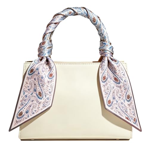 Sumolux Head Hair Scarf for Women Neck Purse Bag Handbags Scarf Like Silk - color: Pink New Cashew