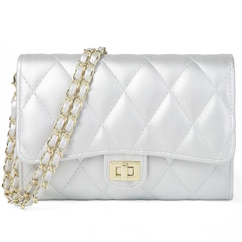 Small Cross Body Purses Sling Crossbody Bags for Women, Shoulder Bag Tote Purse Cross Body Bag Phone Bags - color: C Silver