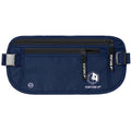 VENTURE 4TH Money Belt for Travel – Slim Hidden Under-Clothes RFID Blocking Anti-Theft Passport Holder & Travel Wallet Pouch for Men & Women to Protect Cash, Cards & Documents (Navy Blue) - color: Navy Blue