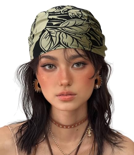 21"x21" Soft Cotton Bandana for Men and Women Unisex Head Wrap Scarf Headband Face Mask for Outdoor - color: Qm-florafox