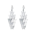Nine Piece Butterfly Earrings Mix Color Bohemia Style Long Drop Dangle Hook Earrings Lightweight Fashion Style Butterfly Earrings Holiday Gifts Jewelry for Women - color: Silver