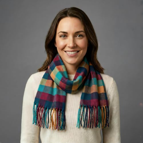 VERONZ Super Soft Classic Cashmere Feel Winter Scarf - color: Multi Color Boxes