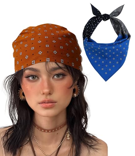 21"x21" Soft Cotton Bandana for Men and Women Unisex Head Wrap Scarf Headband Face Mask for Outdoor - color: Qm2-trisyn