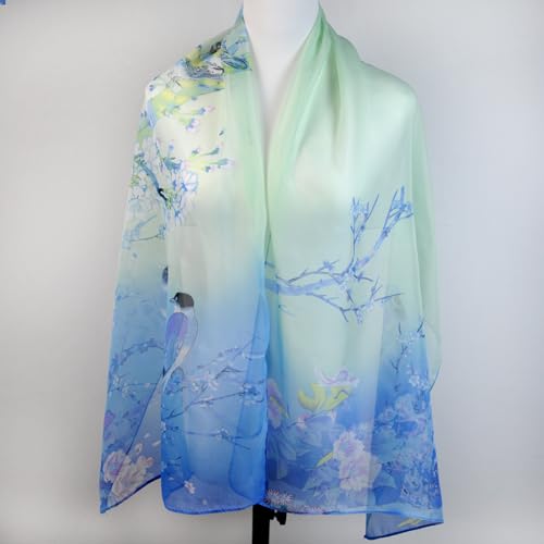 Boho Scarf for Women Lightweight Summer Scarves Fashion Shawl Wrap - color: H05