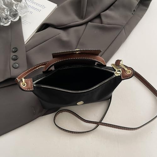 Dreubea Womens Chic Mini Bag Convertible Crossbody & Top-Handle Handbag for Everyday Elegance - color: Black