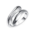 Handmade Rings 925 Sterling Silver Statement Rings Adjustable Chunky Stacking Band Ring for Women - color: Pattern 1