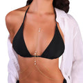 Body Chain Jewelry for Women 14K Gold Body Chain with Rhinestone Layered Body Jewelry for Women - style: Golden Rhinestone