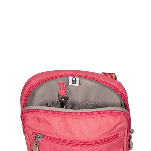 Baggallini Journey Crossbody Bags for Women 9x6 Small Lightweight Travel Handbag W/RFID - color: Flamingo