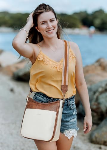 Crossbody Bags for Women Crossbody Purse for Women Vegan Leather Hobo Purses Shoulder Handbags for Daily Travel Work - color: 5-1 Beige
