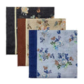 Cotton Like Bandana in Bulk, Head Scarf, Headband, Head wrap, Hair Neck Scarf for Women 22 x 22 inch - color: Bib01 Bouquet 3pcs