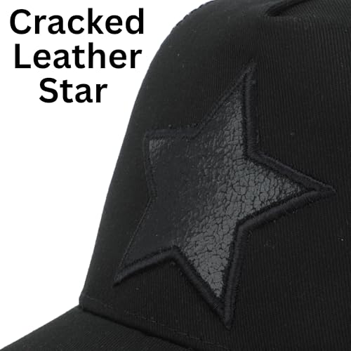 VINTAGE HAVANA Trucker Hats Women | Mesh Adjustable Snapback Hat | Men & Women Cute Trendy Fashion Baseball Cap - color: Black/Black