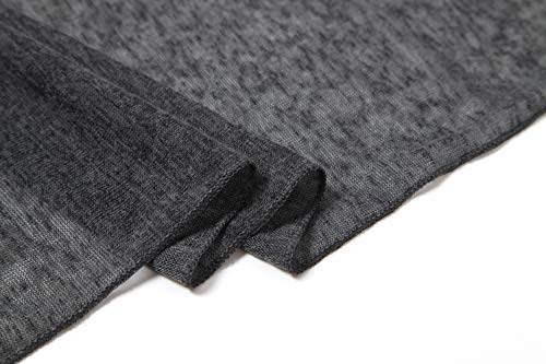 Cindy & Wendy Floral Embroidered Lace Triangle Scarf for Women - color: Ssls-charcoal