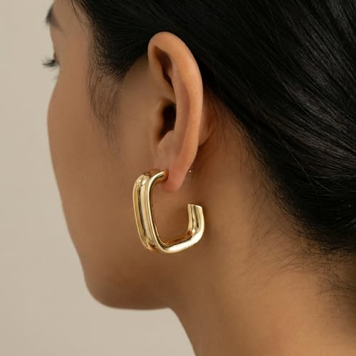 4 Pair Small Gold Hoop Earrings for Women Sensitive Ears - Hypoallergenic 14k Real Gold Plated Hoops Zirconia Cartilage Huggie Earrings Set Helix Piercing Earring Gold Jewelry for Women Gift - color: 1944 Hoop Gold