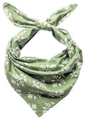 AVKA Studio 100% Cotton Bandanas for Women & Men, 2 Pack 20x20 Inch, 22x22 inch Hand Printed, Lightweight Cotton Handkerchief - color: Sage Green, size: 22 x 22 Inches Large
