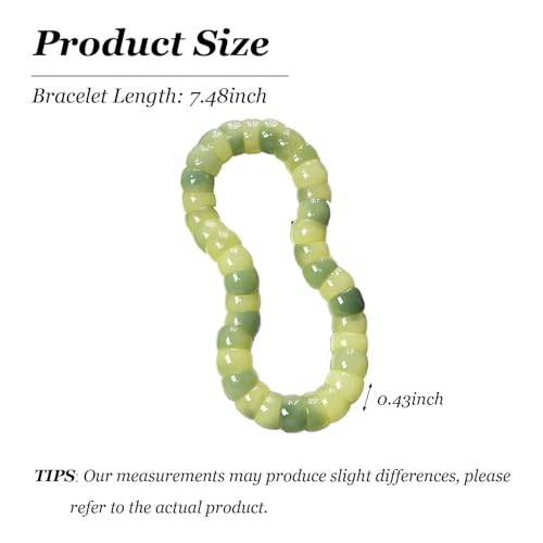 Fidget Bracelet Natural Bodhi Seeds Beaded Bracelets Zen Fidget Stretch Bracelets Alleviate Anxiety Stress Protection Healing Bodhi Jewelry Gifts for Women Men - color: A8:Fidget Bracelet