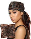 AWAYTR 35” Satin Head Scarf for Women Like Silk Scarf for Hair Scarf Satin Hair Bandana Women Headscarf Hair Wrap Scarf Neck - color: Coffee