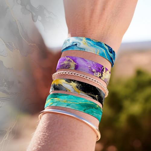 4 Pcs Surfer Beach Bracelets for Men Women Inspirational Elastic Comfy Summer Reversible Wristband Gifts Friendship Bracelets - color: Inspirational-Bracelets, size: (7.5") Large
