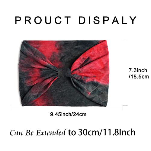 Headband Soft Hair Band Stylish Head Bands Stretchy Hairband Workout Headbands Knotted Turban Sweat Absorbent Hair Accessories Yoga Hiking 3 Pack - color: Style 19