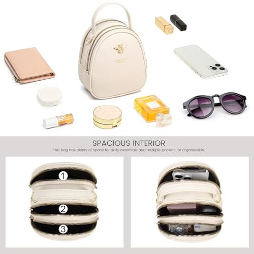 Small Crossbody Bags Shoulder Bag for Women Stylish Ladies Messenger Bags Purse and Handbags Wallet - color: 1-beige