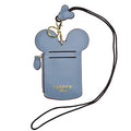 BUUFAN Chic Cute Travel PU Leather Student ID Card Holder Lanyard Neck Pouch Bag With Coin Wallet Purse for Students Women Kids Teens Girls (Blue) - color: Blue