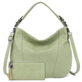 TANTOMI Hobo Bags Purses for Women, Women's Crossbody Handbags and Shoulder Bag, Multi-Pocket Large Hobo Purse - color: Light Green