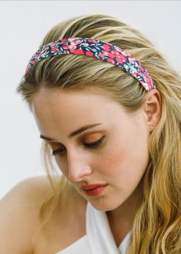 Huachi Headbands for Women Non Slip Trendy Headbands for Women’s Hair 1 inch Wide Cute Headband for Girls, Fall Head Bands Elastic Hair Bands for Womens Fashion Accessories for Women 4PCS - color: Boho Style