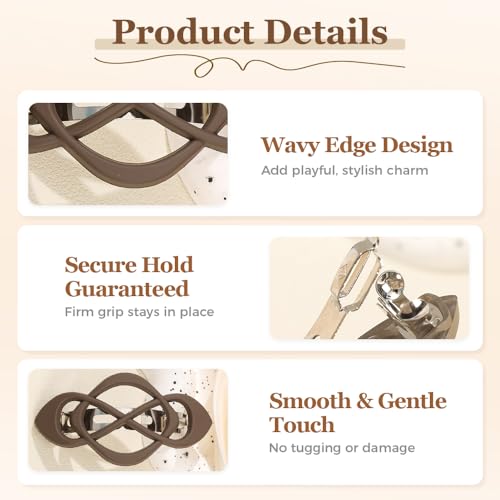 Vintage French Barrette Clips, 2025 New 4 Pack Hair Accessories for Women & Girls, Thick to Thin Hair (I) - color: I
