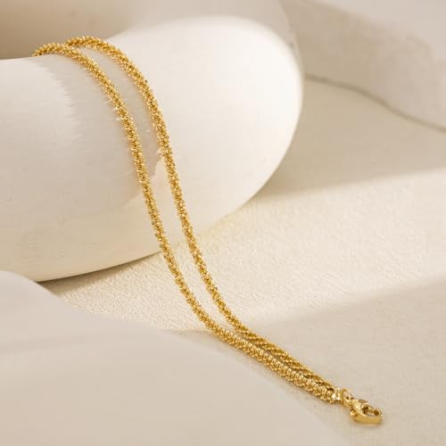 Tewiky Sterling Silver Plated Ankle Bracelets for Women,Dainty Layered Waterproof Anklet for Women Adjustable Sparkly Herringbone Beaded Rope Chain Set Stackable Cute Summer Beach Jewelry Gift - color: gold1