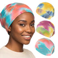 Bohend Bohemian Beanie Hats Headwear Cap Stretch Non Slip Bandanas Sleep Turbans Hats for Women Men Close top Head Covering - style: Colourful