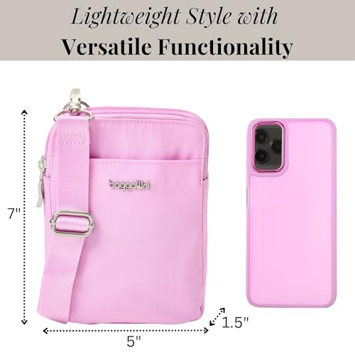 Baggallini Women's Modern Take Two Rfid Crossbody - color: Hibiscus Pink