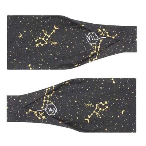 Maven Thread Wide Workout Headbands for Women – Non-Slip Sweatbands for Gym, Running & Yoga - color: Virgo